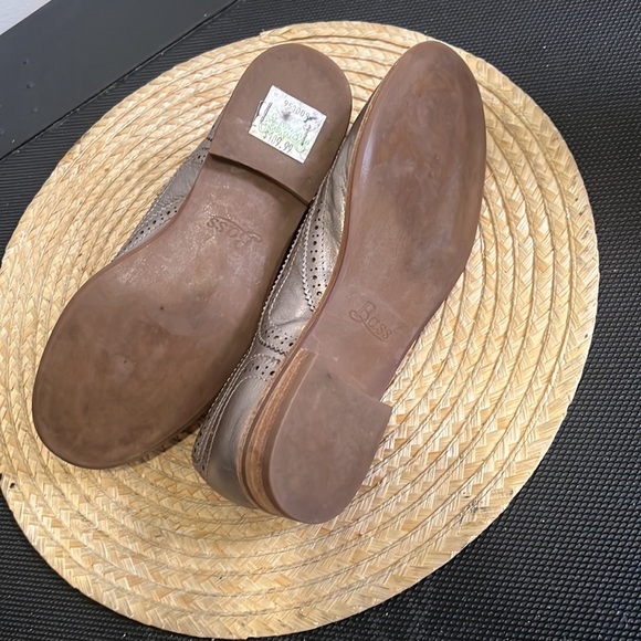 Bass Leather Metallic Rose-gold Oxford Loafer Size 5.5 - Picture 8 of 11